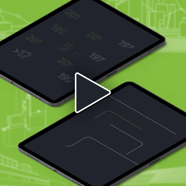 Animierte Zahlen und Pfeile für Onepager